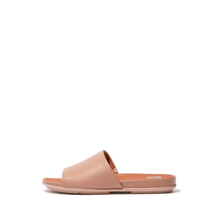 FITFLOP GRACIE LEATHER POOL WOMEN'S SLIDES Beige Lazada PH