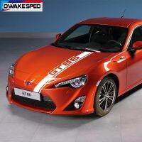 Car Hood Bonnet Sticker Auto Engine Cover Decor Vinyl Decals Exterior Accessories For Toyota-86 GT Racing Sport Stripes