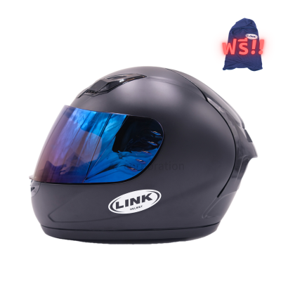 หมวกกันน็อค Link แบรนด์พรีเมียมจาก Indexสีดำด้าน หมวกผู้ใหญ่ มีหลายไซส์ หมวกกันน็อก helmet 300IQ Racing