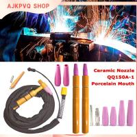 AJKPVQ หัวฉีดป้องกัน6/860มม. หัวฉีดพอร์ซเลนปาก Argon Arc TIG ปากหัวฉีดเซรามิก QQ150A-1อุปกรณ์เชื่อม5ชิ้น