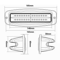 7 Inch Car Flush Mount LED Pod Combo Work Light Bar Auto Led Driving Reversing Lamp A SUV Truck Off-road Vehicles 12V 24V