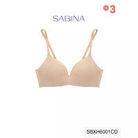 Sabina ซาบีน่า เสื้อชั้นใน INVISIBLE WIRE (ไร้โครง) SEAMLESS FIT รุ่น Soft Doomm รหัส SBXH6001CD สีเนื้อเข้ม