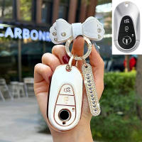 รถ TPU Key Case Cover Key Case ป้องกันกรณี Key Chain เหมาะสำหรับ Mercedes-Benz W204 W205 W176 GLA CLA C-Class อุปกรณ์เสริม