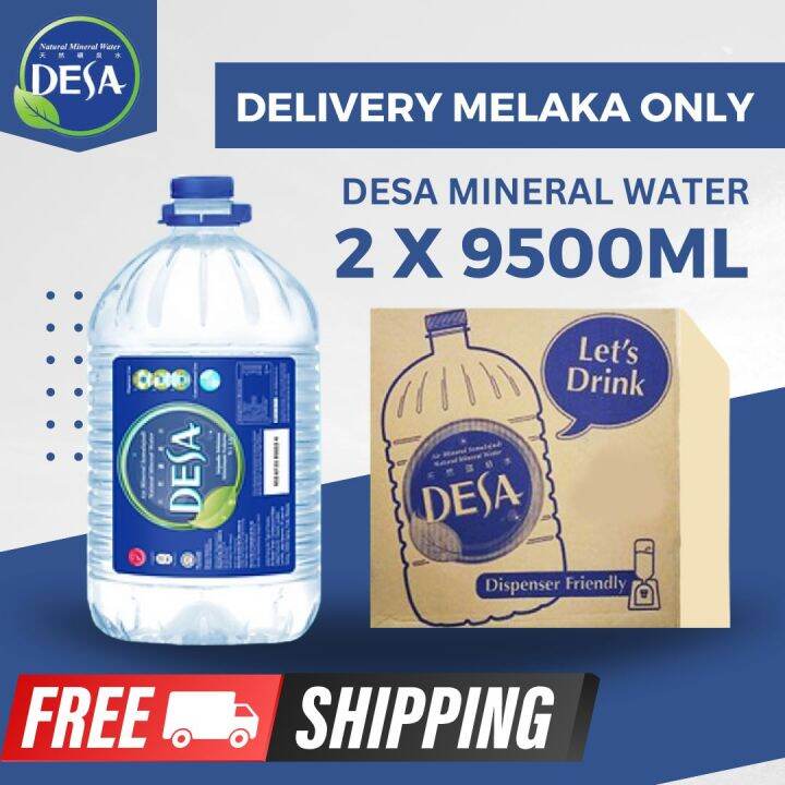 MELAKA ONLY DESA Mineral Water (1 CARTON 9500ml x 2 Bottles) | Lazada