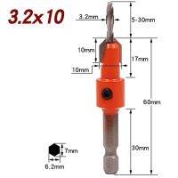 สลัดเจาะแทนบิตสว่านงานไม้1อุปกรณ์เสริมสำหรับ Pc Counterbore