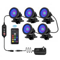 DC12V RGB Underwater Light 36Leds Swimming Pool SpotLight Lamp IP68 Full Waterproof for Garden Fountains Pond Tank Lawn Decor