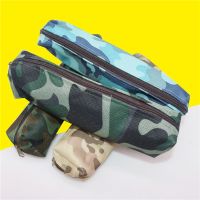 ✢◄✴ 1Pcs Camouflage Canvas Pencil case Boy Girl Student Stationery Zipper bag Four-color Pencil bag Student School Stationery Supply