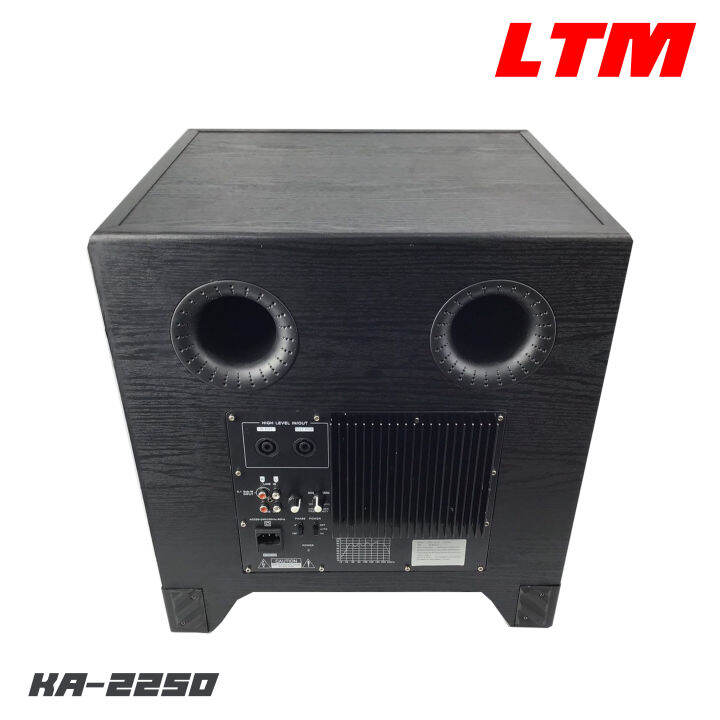 ltm-ka-2250-ตู้ลำโพงซับวูฟเฟอร์ขนาด-12-นิ้ว-กำลังขับ-350-วัตต์-เติมเต็มพลังเสียงเบสให้กับชุดโฮมเธียเตอร์-รับประกันสินค้า-1-ปีเต็ม