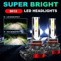 Led ไฟหน้า9012(HIR2) ไฟหน้ารถ6000พันสีขาวอัตโนมัติไฟตัดหมอก10000Lm 12โวลต์หลอดไฟ80วัตต์/เซ็ต Super Bright ไฟสูงต่ำ2ชิ้น