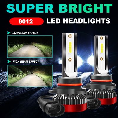 Led Headlights 9012(HIR2) Car Headlamp 6000K White Auto Fog Lamps 10000Lm 12V Bulb 80W/Set Super Bright Lights High Low Beam 2Pc Bulbs  LEDs  HIDs