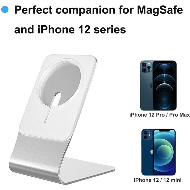 stand-for-magsafe-charger-aluminum-desktop-phone-stand-holder-compatible-with-apple-magsafe-charging-for-iphone-13-12-11-pro-max-adhesives-tape