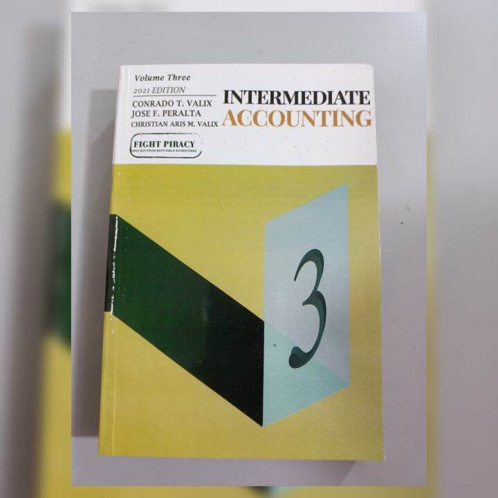Intermediate Accounting volume three ByValix Lazada PH