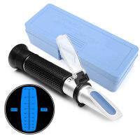 0-90 น้ำตาล Refractometer Brix Defractom สำหรับเนื้อหาอาหารน้ำผลไม้ของเหลว ATC เครื่องมือวัด