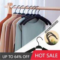 [hot]♘  10Pcs Bendable Sponge HangersMetal Non Wide Shoulder Clothing RackHeavy Coat Closet Organizer