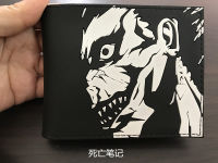 DEATH NOTE กระเป๋าสตางค์ใบสั้นช่องซิป1ช่องพิมพ์ลาย1ช่องใส่อัลบั้มรูป Dompet Pelajar 2ช่องใส่การ์ด2ช่องใส่บัตร2ช่อง Dompet Koin