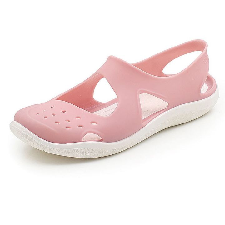 comemore-รองเท้าส้นเตี้ยสุภาพสตรี2022-2023ใหม่ลำลองพื้นนิ่มแฟชั่นรองเท้าแตะชายหาดพลาสติกรองเท้าเอสพาดริลล์สวมใส่สบายในฤดูร้อน