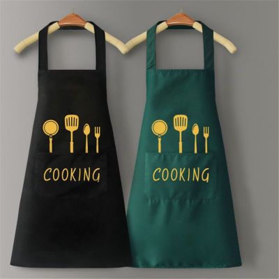 Kitchen Household Waterproof and Oil-proof Men and Women New Apron Korean Version Japanese Work Housework Apron Overalls 2022 Aprons