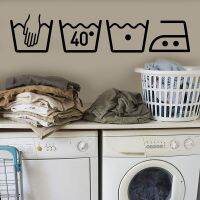 hot！【DT】♧  Vinyl Room Wall Stickers Reminder Tag Decals washing machine Removable