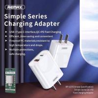 Remax RP-U37 QC+ PD fast charging simple series charging adapter ฟาสชาร์จ ชาร์จด่วนชาร์จเร็ว หัวชาร์จอะแดปเตอร์