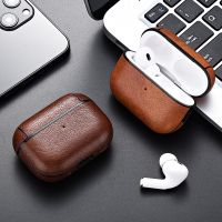 Leather Hard Plastic Cover for AirPods 2 Pro2 2nd Funda AirPod 3 2022 Headphone Coque