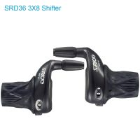 S-Ride MTB Bike 3x8 Speed Twist Shifter Left Right Twist Grip Gear Shifters Bicycle Derailleur Compatible for Shimano SL-RS25