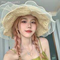 New Summer Large Brim Straw Hat Lace Holiday Beach Sun Hat for Women Girl Adult Sunscreen Casual Beach Cap Cute Sombrero Hombre