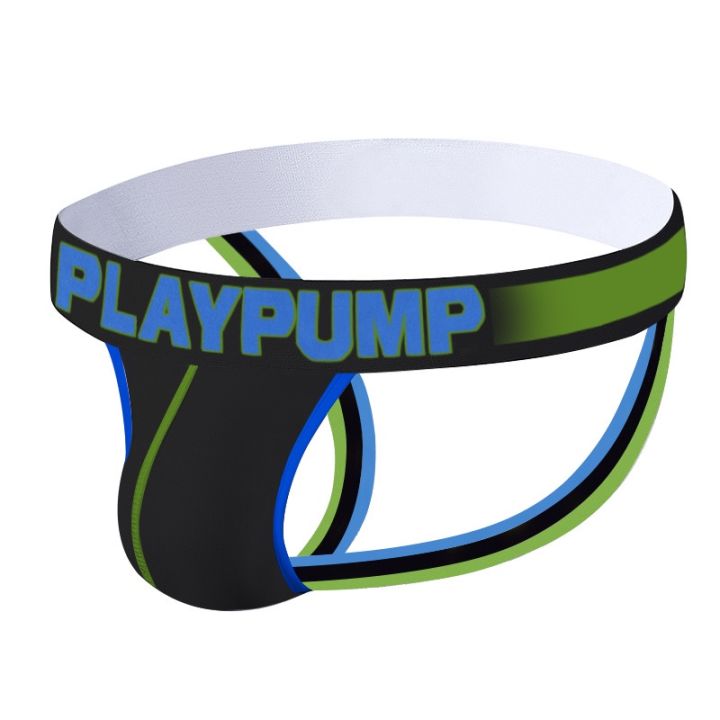 playpump-กางเกงชั้นในจีสตริงเอวต่ําระบายอากาศเซ็กซี่สําหรับผู้ชาย-pp9115
