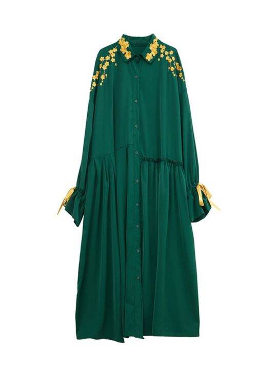 xitao-dress-fashion-loose-woman-full-sleeve-embroidery-shirt-dress