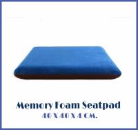 Getagift เบาะรองนั่ง ที่รองนั่ง Memory Foam เพื่อสุขภาพ ทรงสี่เหลี่ยม(no slip) ขนาด 40x40x4 ซม.(TwoTone)