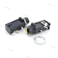 6.35mm 3pin power Socket PCB Panel Female Mount Audio Jack Speaker Connector cable Adapter 1/4 Inch 6.5 Mono plug Microphone WDAG