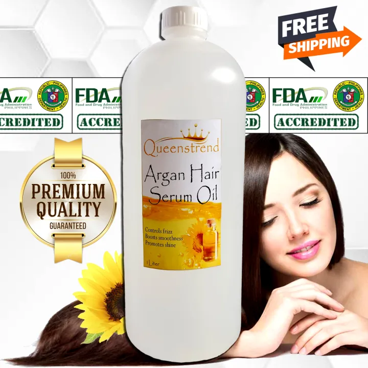 1Liter Argan Hair Serum Treatment Oil Hair Care Shine Luster Organic