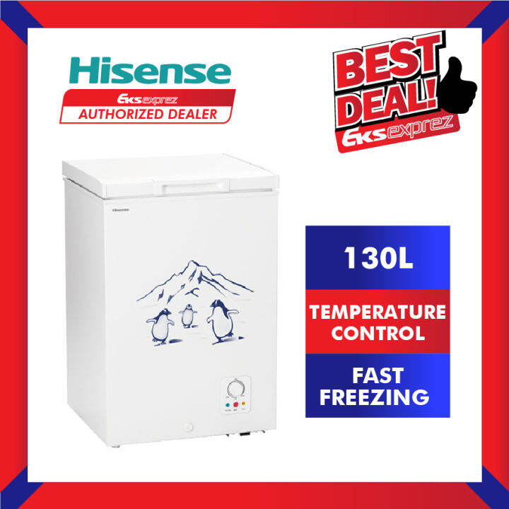 HISENSE Chest Freezer FC130D4BW 130L Chest Freezer ( White ) (Delivery