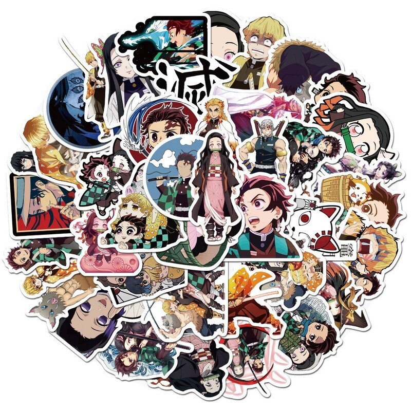 40Pcs Anime Demon Slayer Kimetsu No Yaiba Stickers VSCO Graffiti For Kids Cute