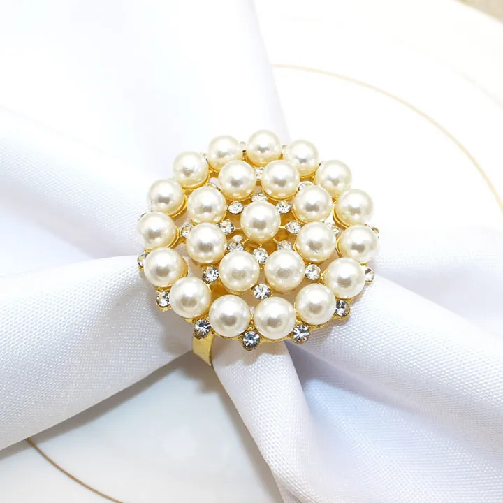 gold-tone-napkin-buckle-napkin-ring-set-electroplating-gold-napkin-ring-round-metal-napkin-buckle-pearl-flower-napkin-ring