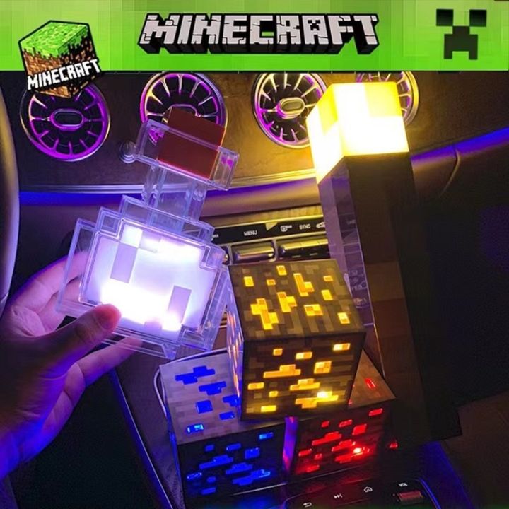 comely-minecraft-ไฟฉาย-light-mc-pixel-เกม-minecraft-อุปกรณ์ต่อพ่วงแขวนผนังชาร์จไฟ-led-miners-lamp-เปลี่ยนสีขวด