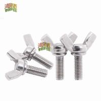 1/2/5/10pcs M3 M4 M5 M6 M8 M10 M12 DIN316 304 Stainless Steel Hand Tighten Toolless Adjust Bolt Butterfly Wing Head Thumb Screw