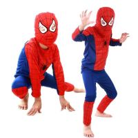 Kids Spiderman superhero Cosplay Costume Children Clothing Sets Long Sleeve Top Pant Mask Suit Halloween Party Toddler Baby