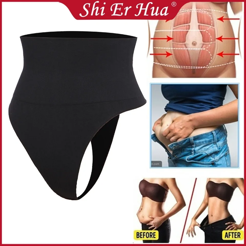 Women Thong Panty Shaper High Waist Tummy Control Panties Slimming  Underwear Waist Trainer Shaping Briefs Butt Lifter Shapewear