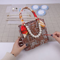 Creative Bag Making Materials DIY Bag Handmade Mesh Cloth Latch Hook Bags Ribbon Handcraft Weaving Fabric Bag Making Accessories