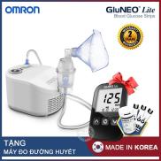 Máy xông khí dung Omron NE-C101 + Tặng máy đo đường huyết Gluneo Lite Hàn