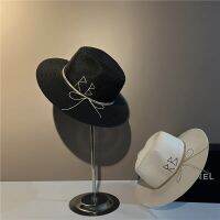 Embroidered Rhinestone RB Accessories Summer Beach Womens Straw Hat Panama Mens Jazz Hat Fashion Advanced Fashion Sun Hat