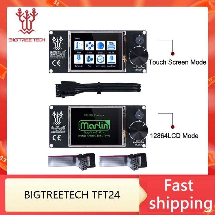 hot-bigtreetech-tft24-v1-1-display-12864lcd-printer-parts-tft2-4-skr-pro-v1-4-turbo-ender-3-upgrade