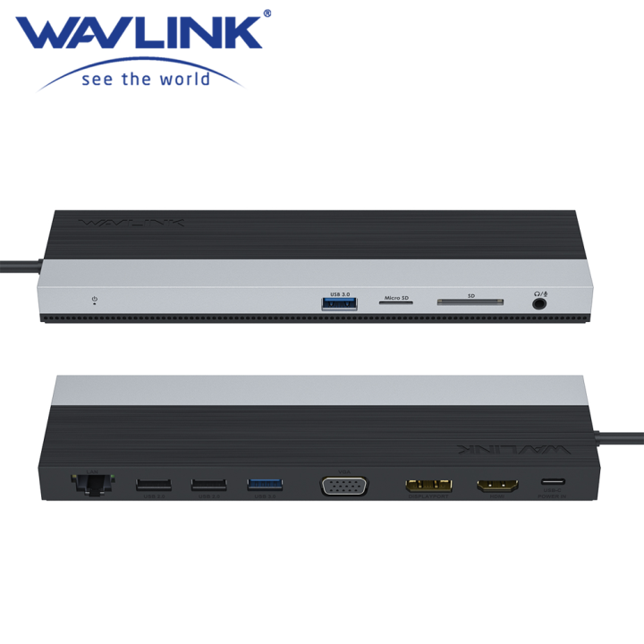 Wavlink USB C Hub 12in1 Docking Station PlugandPlay Triple Display