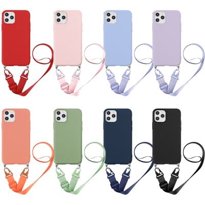 「Enjoy electronic」 Cord Chain Phone Cases For Samsung Galaxy A13 A12 A20e A21s A22 A31 A32 A40 A41 A52 A51 A50 A30 S A03S A10 A70 A71 A72 Soft Etui