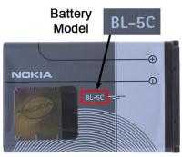 แบตbl-5c ของแท้100% แบตNokia C2-01 5130 6230i N72 N70 5130 2610 6267 7610 1020mAh