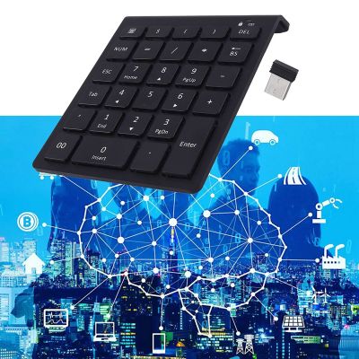 1Set Digital Number Keyboard 28 Keys 2.4G Bluetooth Plastic for Tablet Laptop Phone Accounter