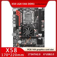 X58 Desktop Computer Motherboard LGA1366 2XDDR3 Memory Slot PCI-E 16X USB SATA for E5640/X5570/X5650/I7-960 CPU