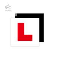 GALLOPE แต่งรถรถยนต์สติ๊กเกอร์ติดรถยนต์สีแดง Learner Plate สติ๊กเกอร์ Ic L Plates สติกเกอร์รถ Learner Sign สติกเกอร์ไดรเวอร์ใหม่