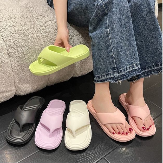 sunbalee-รองเท้าแฟชั่นสีพื้น-รองเท้าแตะหูหนีบ-สไตล์เกาหลี-สไตล์ญี่ปุ่น-เก๋ๆ-ye-206