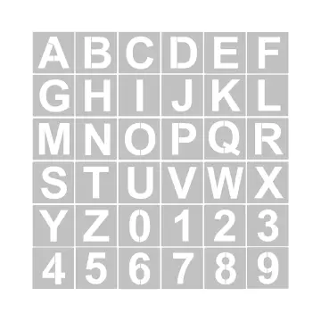 Letter Number Pattern Metal Stencils Alphabet Stencil Templates